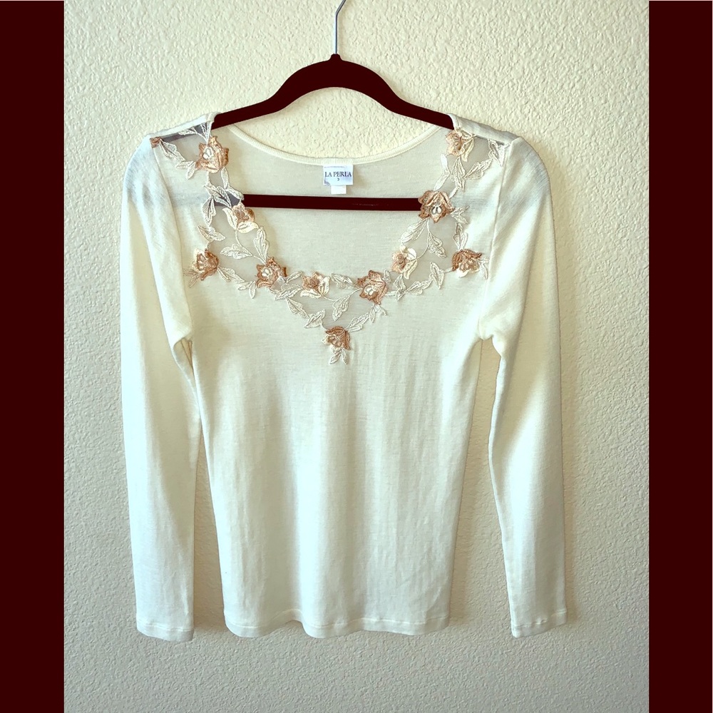 LA PERLA Embroidered Top